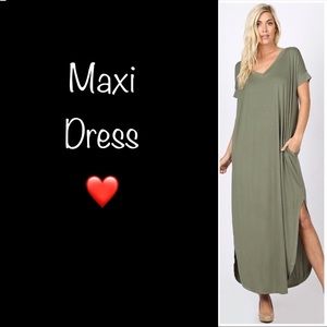 Side Slit Maxi Dress NWT 🔥🔥BOGO